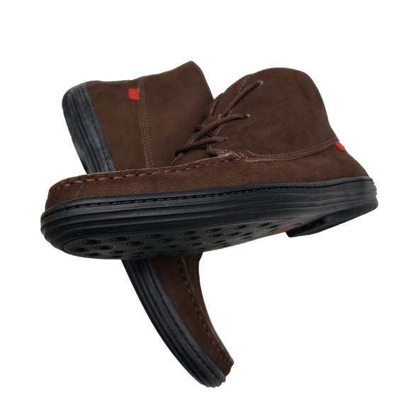 Marc Joseph | NIB West Houston Bootie Brown Nobuck Lace Up Leather Boots Boy 5.5 - Picture 10 of 15